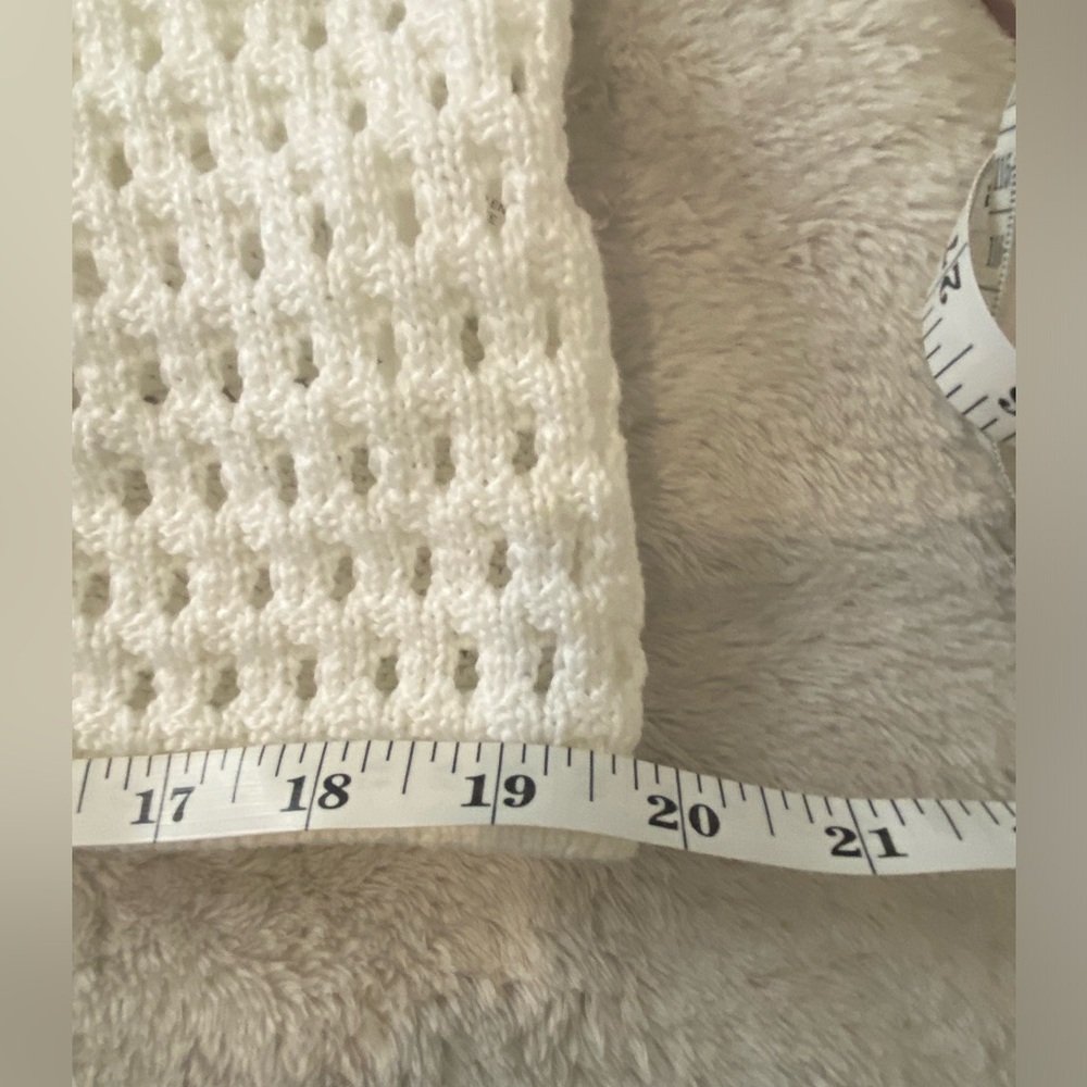 Vintage Kate Spade White Pointelle Knit Sleeveless Maxi Dress with Slip Lining - Picture 13 of 17